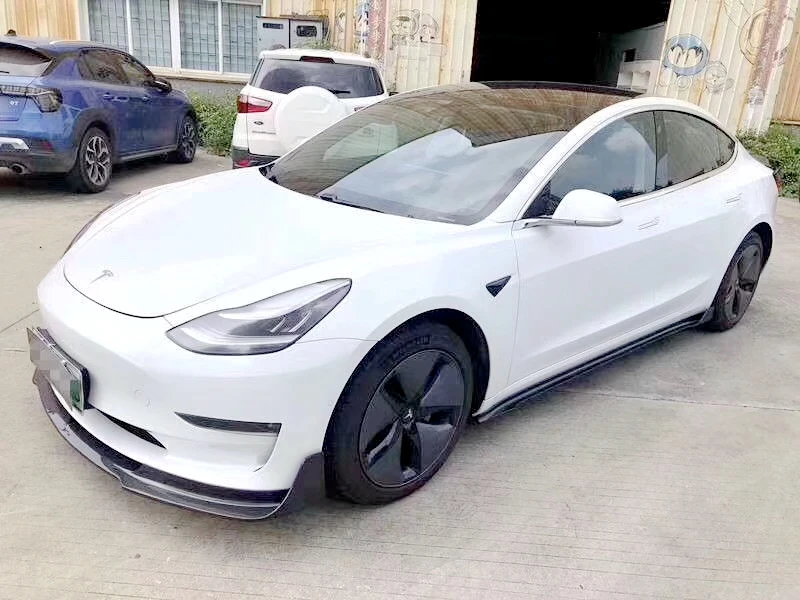 5 шт. для Tesla модель 3 карбоновый комплект для тела V Aero комплект матовый черный карбоновое волокно/глянцевый черный карбоновый комплект для тела