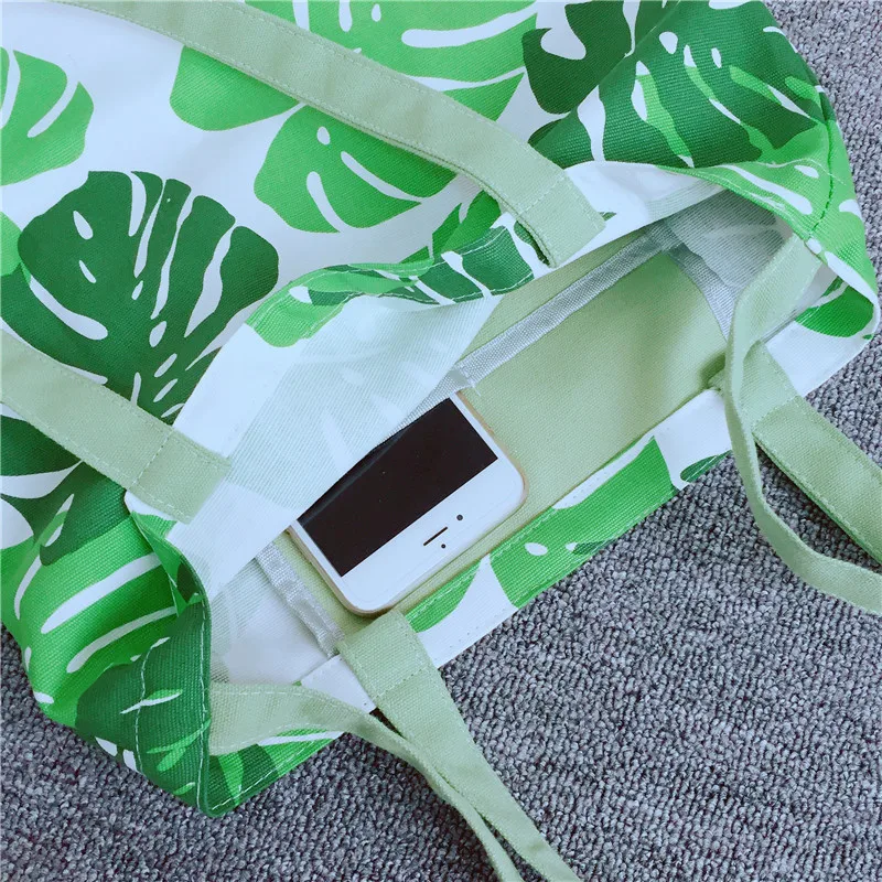 2019 leaf frost environment handbag bags casual canvas asp totes lady shopping shoulderbags students Korea style two tipe | Багаж и сумки