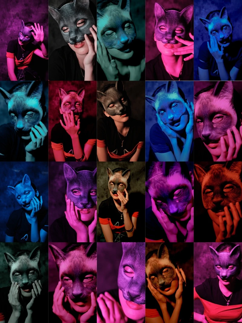 Сексуальная маска кота для косплея на половину лица женская Хэллоуин Рейв