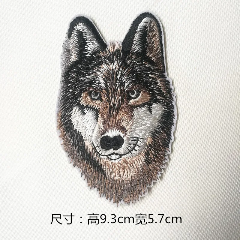 Вышивка Патчи Тигра для курток значки льва нашивки животных с аппликацией волка
