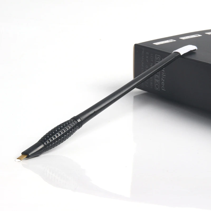 Disposable Microblading Tools 0.15mm 18/20 Pins U-Shape Microblading Pens Nano Microblading Supplies Eyebrow Tattoo Pen Blades