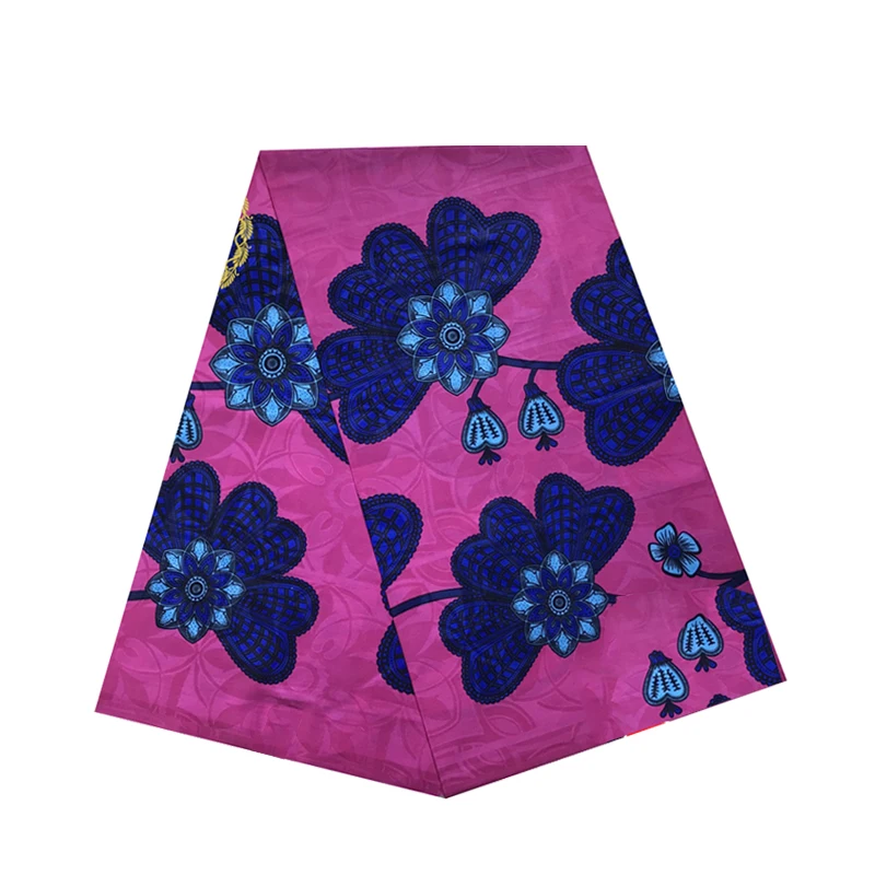 

Real Nigerian Style Wax Jacquard Printed Fabric 100%Cotton Soft Ankara African Dress Material For Sewing By The Yards R-V 3-46