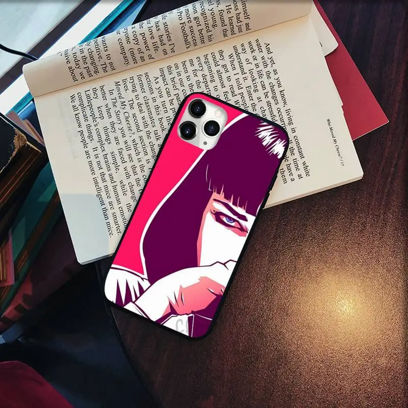 

Pulp Fiction fashion cool Phone Cases for iPhone 11 12 pro XS MAX 8 7 6 6S Plus X 5S SE 2020 XR Soft silicone Shell Cover Funda