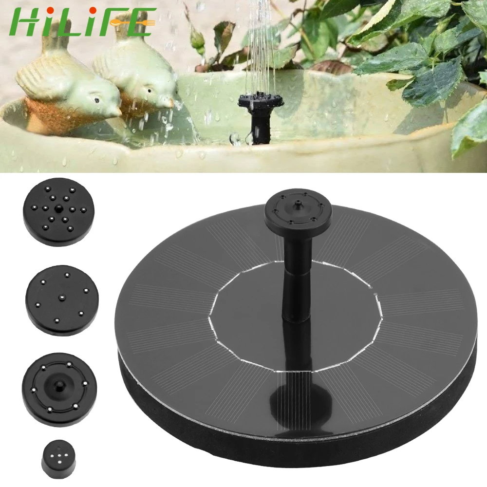 

HILIFE Mini for Garden Pool Pond Solar Fountain Solar Panel Floating Fountain Garden Patio Decor Fountain