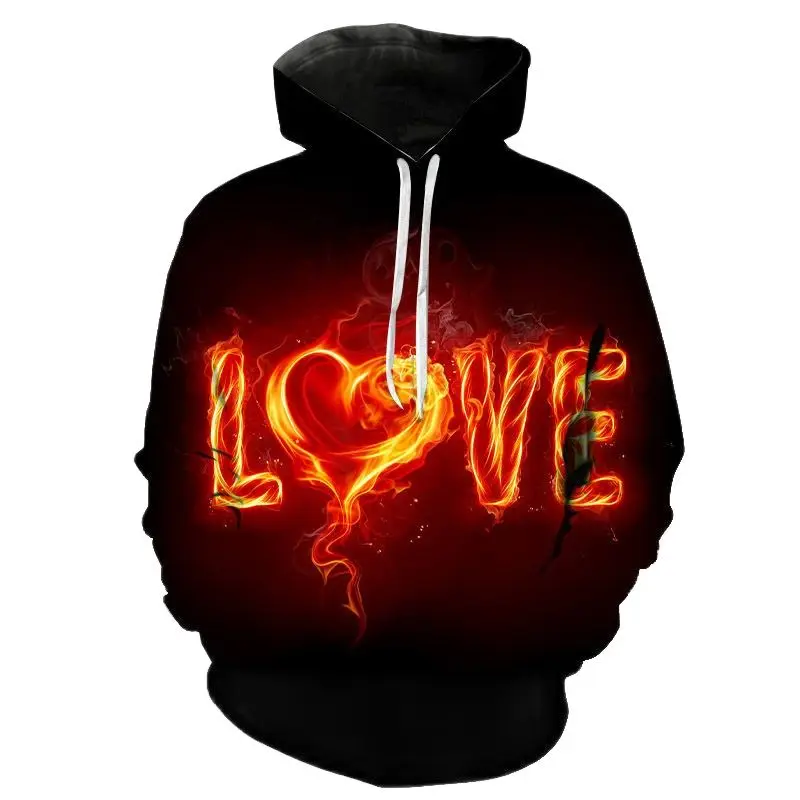 

New Fashion 3D Printed Pullover Big Love Men Women Children Hoodies Streetwear Long Sleeve Boy Girl Kids Sweatshirts Jacket Tops