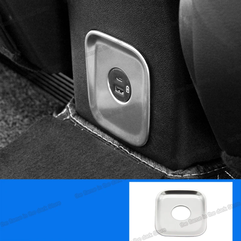 

Автомобильный задний подлокотник из нержавеющей стали Lsrtw2017, USB-коннектор, наклейка для Ford Kuga Escape 2019 2020 2021, аксессуары для автомобиля