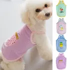 Одежда для собак с принтом в виде фруктов, летняя тонкая вышитая майка для маленьких собак и кошек, одежда для чихуахуа, 2021