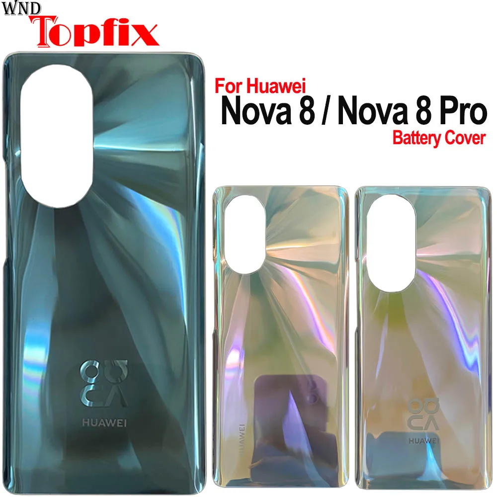 Задняя крышка корпуса для Huawei Nova/Honor 8 Pro 5G задняя стеклянная батарейного отсека