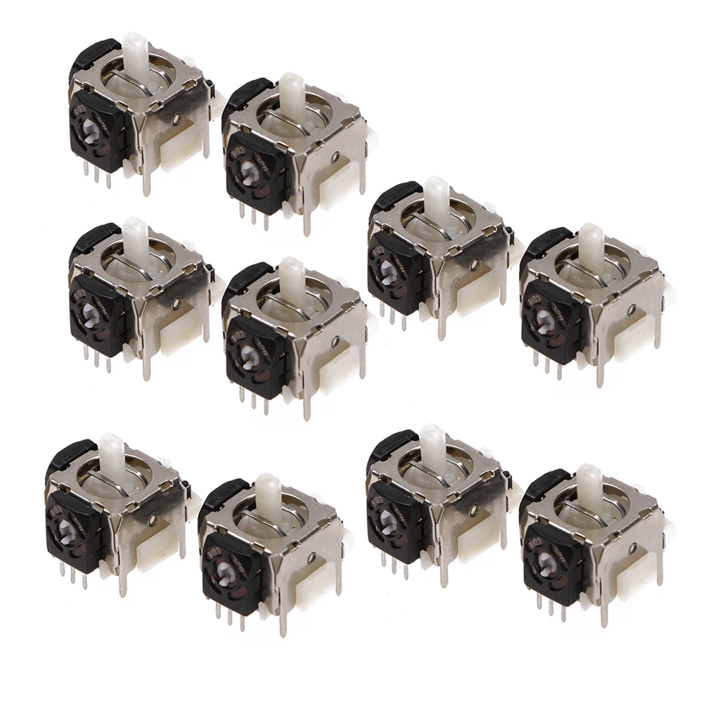 10Pcs Good Replacement for Sony 3D Analog Joystick Axis Sensor Module PS 3 PS3 Controller Pins only Repair | Электроника