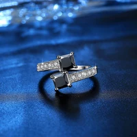 engagement ring mosaic jewelry lady ring round multi drill crystal zircon ring give your friends the best gift