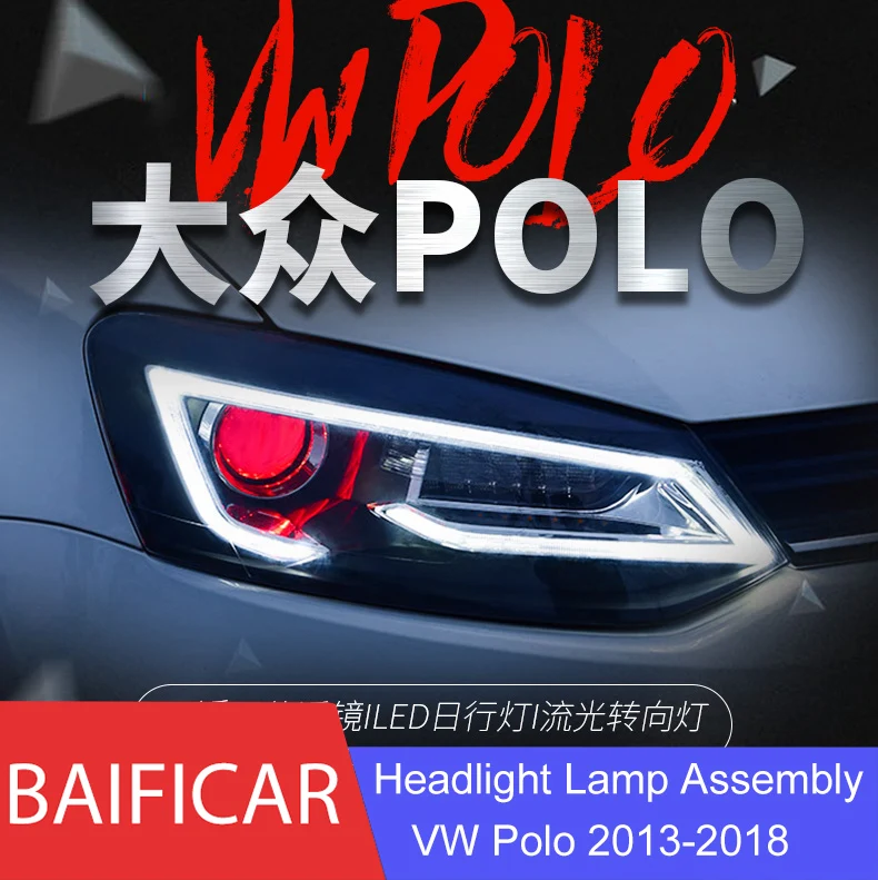 Baificar новые фары монитор измеряет динамическое поворотов светодиодный DRL Bi Xenon