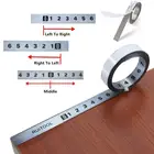 1-5 м Метрическая клейкая лента из нержавеющей стали, измерительная самоклеящаяся Метрическая рулетка, стальная линейка, прибор для резки углов, для Т-образного фрезерного стола