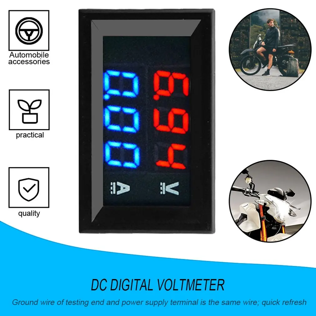 

0.56 ''0-100V 10A Led Digitale Voltmeter Amperemeter Auto Moto Voltage Current Meter Volt Detector tester Monitor Panel