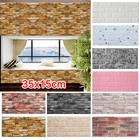 Самоклеящиеся 3D наклейки на стену, рельефные настенные водонепроницаемые обои из пенополиэтилена, с изображением кирпича, мрамора, для домашнего декора сделай сам, для детской комнаты, кухни