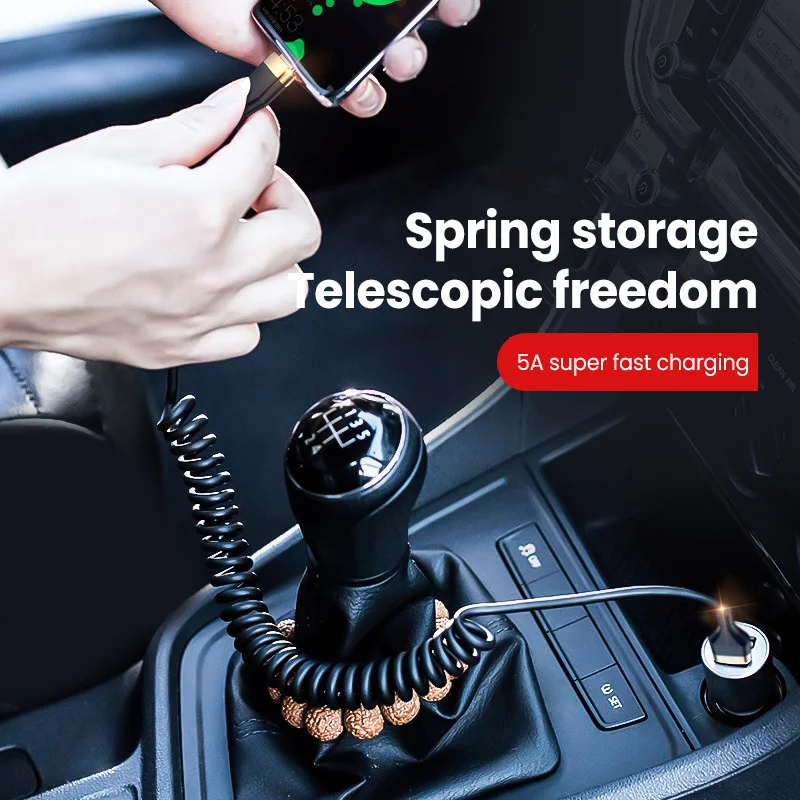 5A весенний кабель для быстрой зарядки Тип C Micro USB провод Xiaomi Huawei Samsung Быстрая