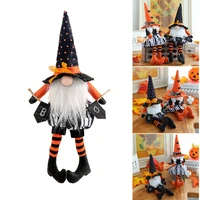hot sale halloween plush gnomes home decoration handmade craft wizard rudolph doll cute ornament for home restaurant figurines