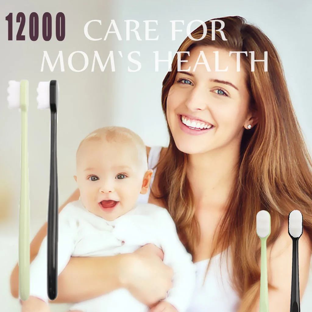 Суперплотная зубная щетка с щетиной ультратонкое бамбуковое древесное волокно