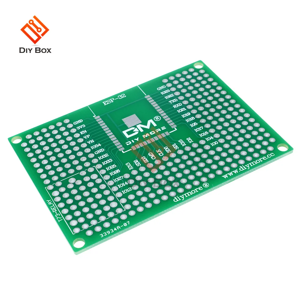 5X7CM двойная сторона Прототип PCB Универсальный макет доска для Arduino UNO R3 ESP8266 WI-FI ESP-12F