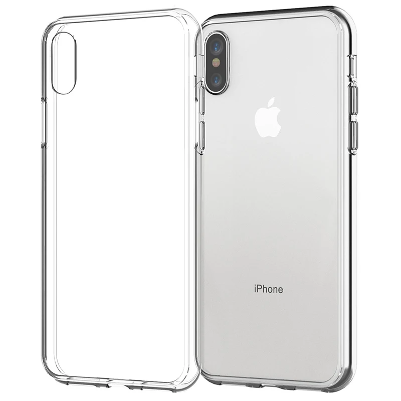 

Thin Clear Phone Case For iPhone 11 7 Case Silicone Soft Back Cover For iPhone 11 12 Pro XS Max X 8 7 6s Plus 5 SE XR Case