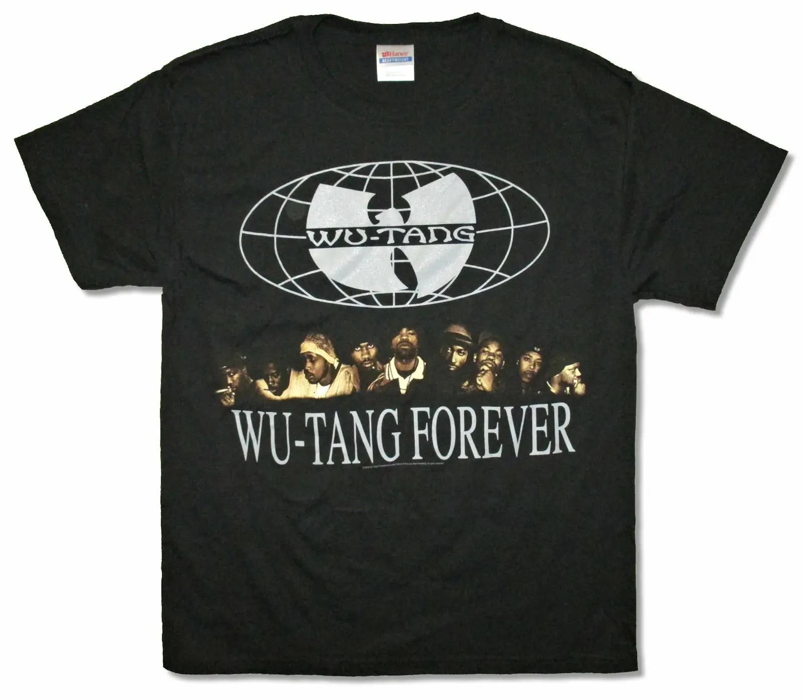 Wu Tang Clan Forever Group Pic изображение черная футболка новый официальный Merch |