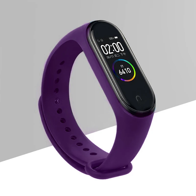 Топ mi Band 3/4 ремешок силиконовый ремешок браслет аксессуары для Xiaomi mi Band 3/4 Smart