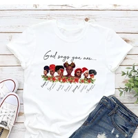black girl you are beautiful african queen o neck tee graphic top t shirts printing cheap custom shirts