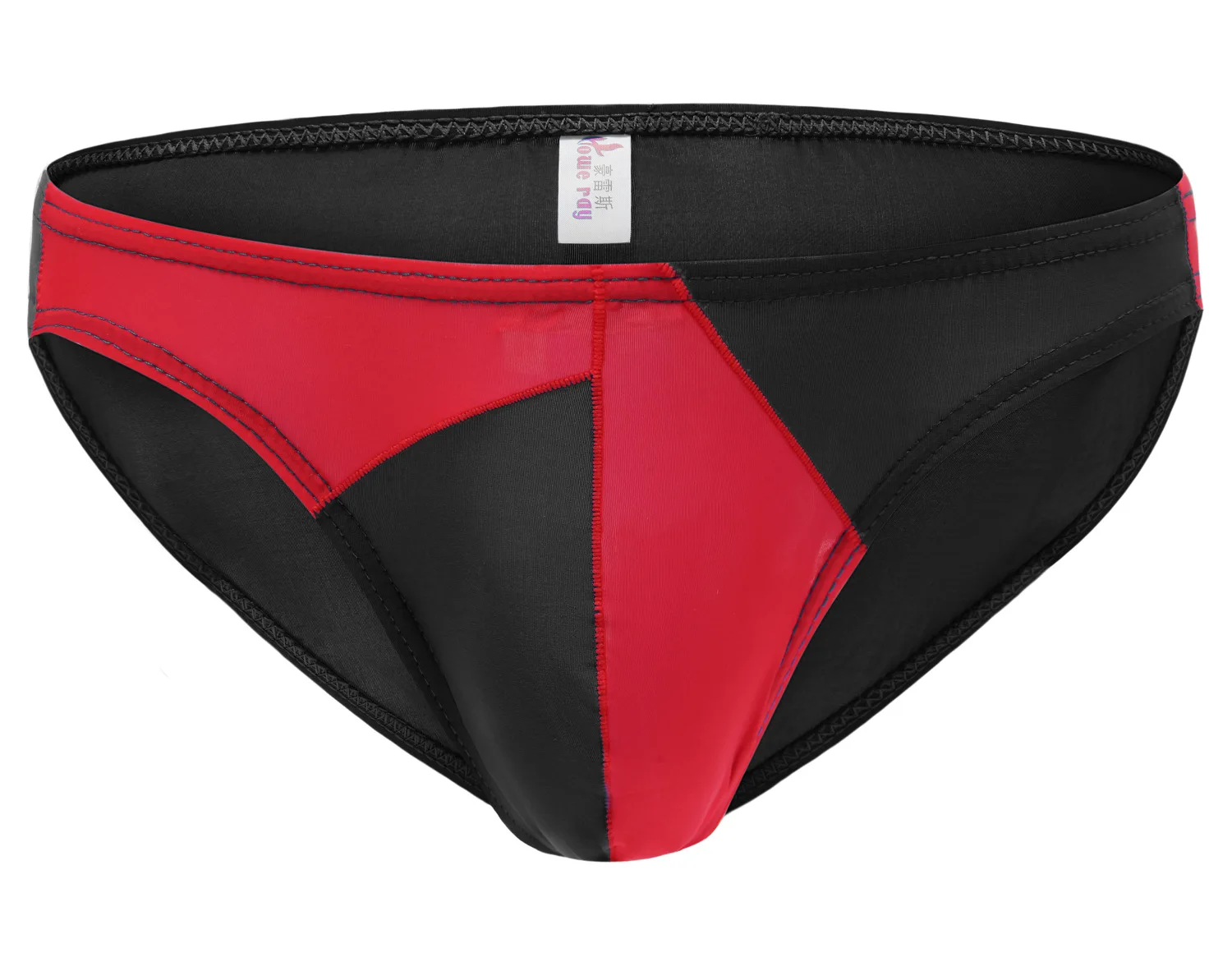 2019 бренд с разрезом Для мужчин трусы для геев из пикантной гладкой шелковые