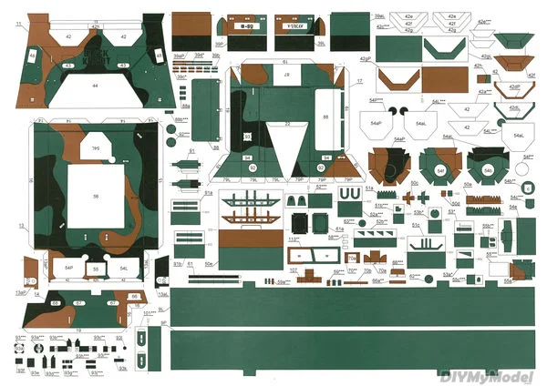 DIYMyModeI-tanque M88a1 de EE. UU., veh&iacute;culo de ingenier&iacute;a de rescate de campo, bricolaje, artesanal, KIT de modelo de papel hecho a mano, rompecabezas de juguete, accesorios de pel&iacute;cula-1