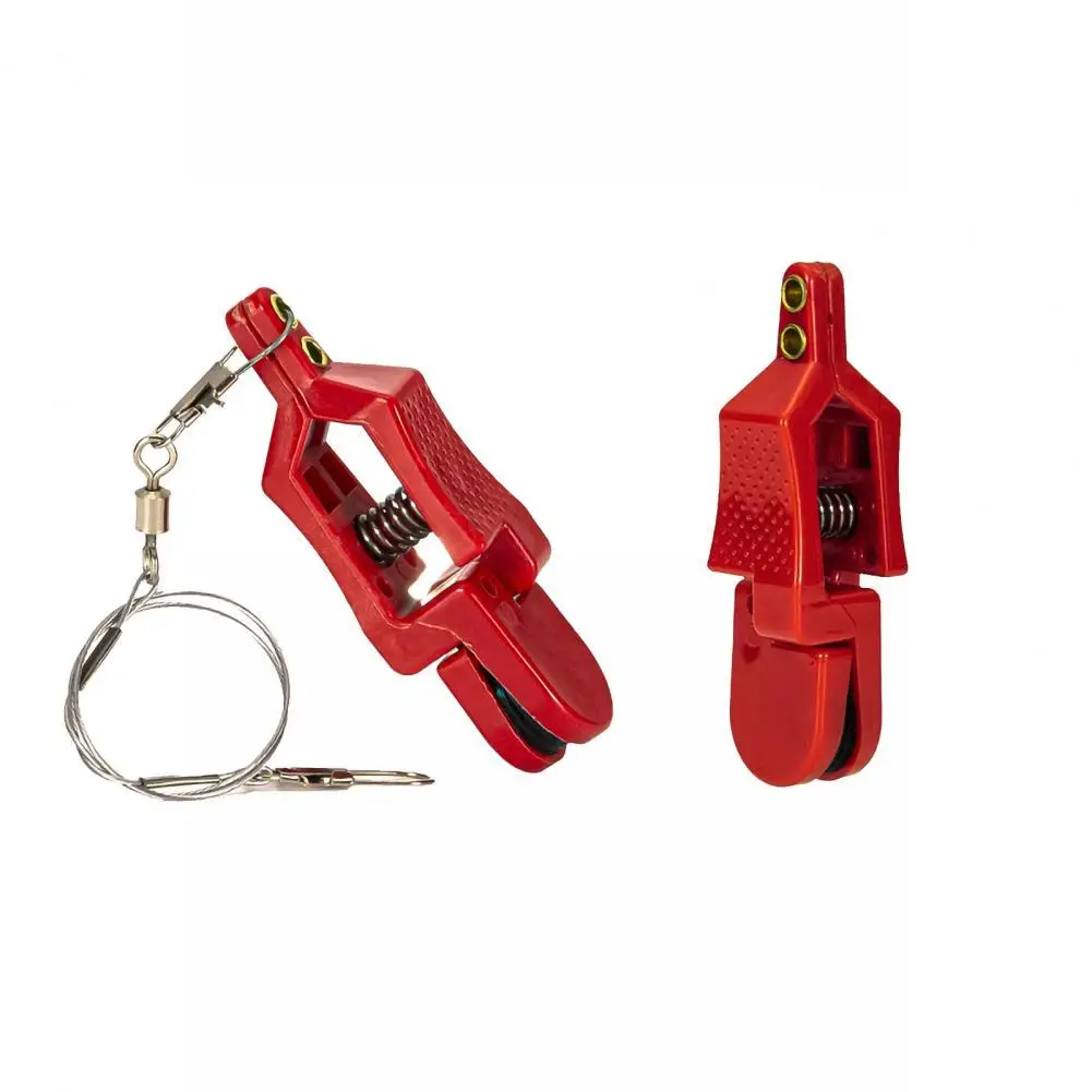 

Practical Tension Snapper Exquisite Multipurpose Antiskid Snap Release Clip Red Pin in Pad Release Clip for Outdoor Fishing