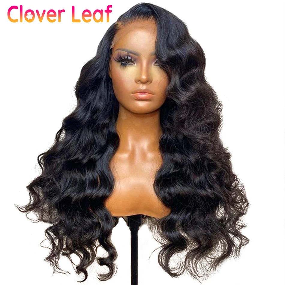 

Clover Leaf Body Wave Lace Front Wig 150% Brazilian Remy 13X4 Lace Front Human Hair Wig Pre Plucked 360 Lace Wig For Black Women