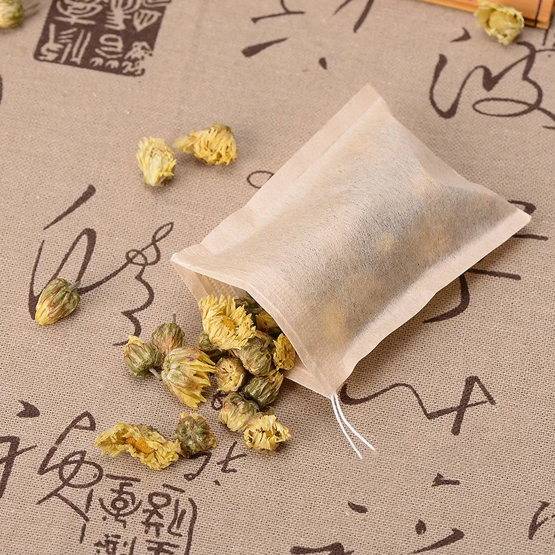 Unibird 100 шт./компл. Чай сумка древесной массы Бумага Infuser шнурок сумки для помочь с