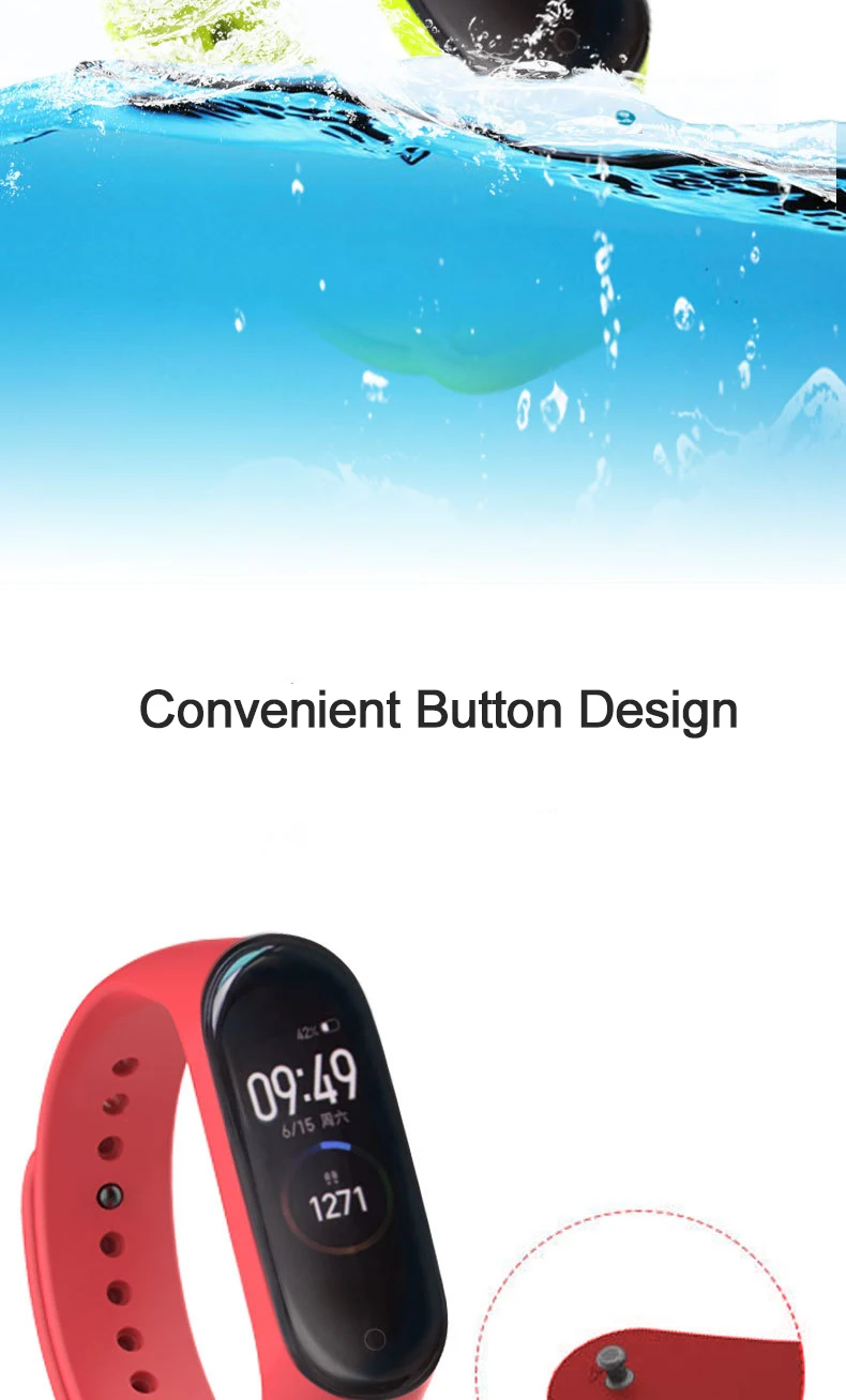 Mi Band 4 ремешок Цветной силиконовый браслет для Mi Band 4 3 ремешок для Mi Band 4 NFC Сменные аксессуары