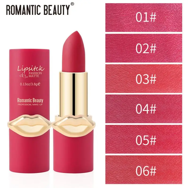 

Романтическая Красивая губная помада для макияжа в европейском и американском стиле, переносная водостойкая Нелипкая губная помада TSLM