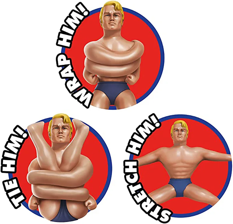 Силиконовая антистрессовая растягивающаяся игрушка на руку фигурка Armstrong