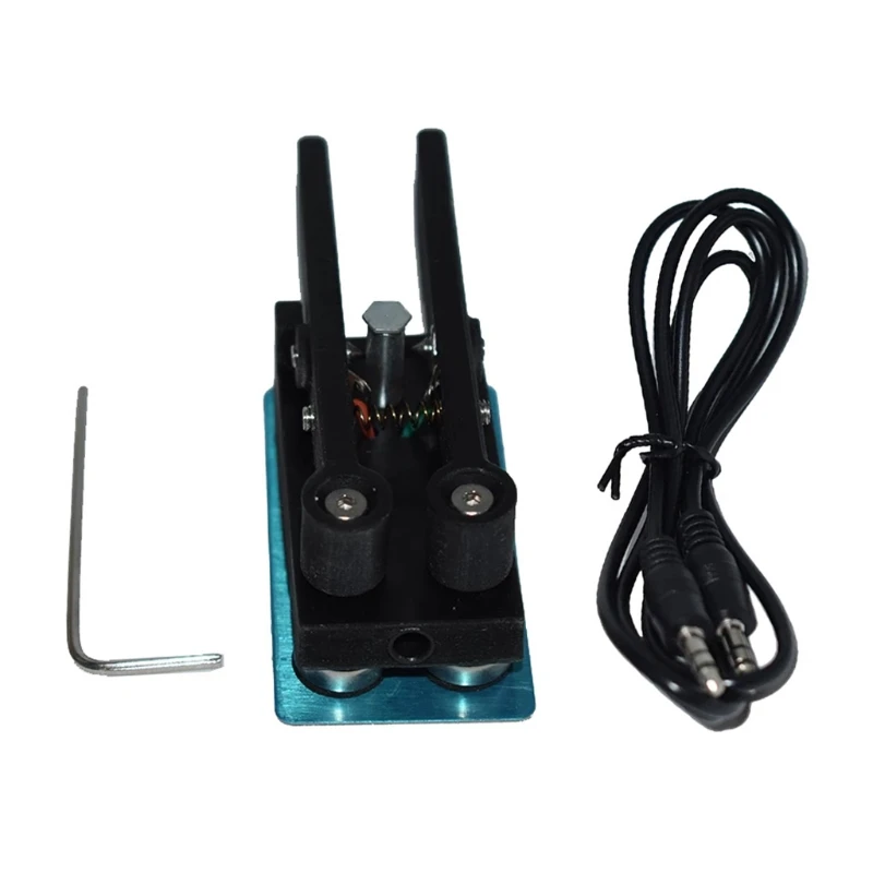 

Portable Dual Paddle Automatic Key Shortwave Radio CW Morse Code Base Magnetic Adsorption C4-013