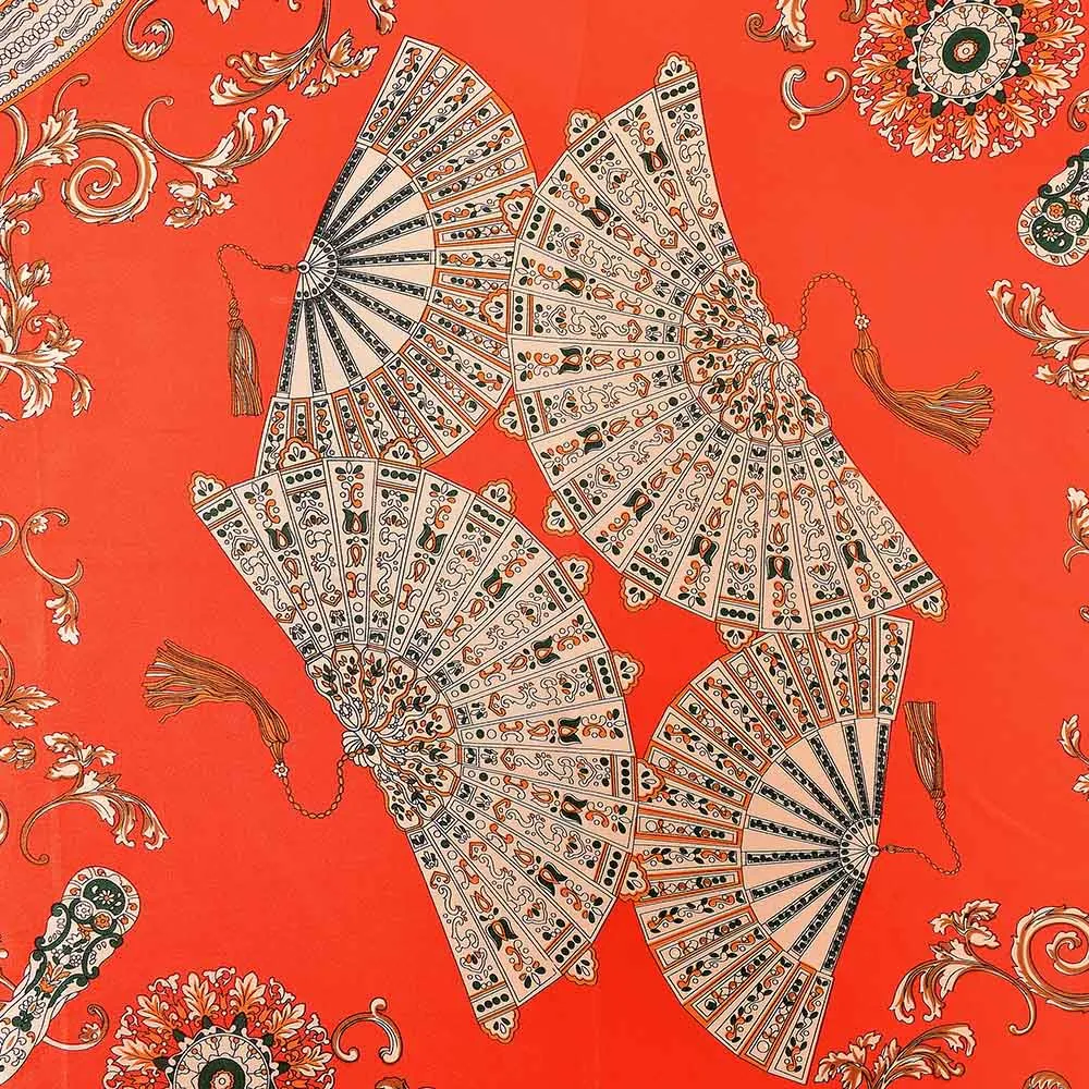 Женский шарф с принтом в горошек 90x90 см |