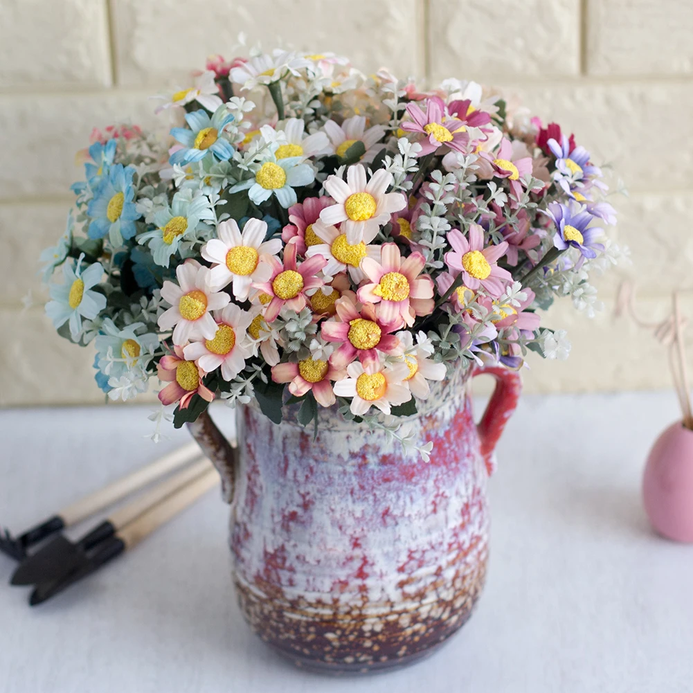 1 букет Искусственный Кореопсис пластиковый поддельный цветок космоса украшение