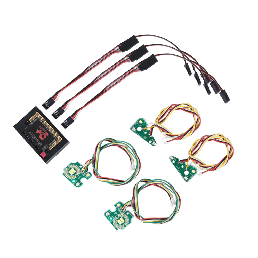 

TRX-4 Front Rear LED Lights Lamp Group Turn Signal / Brake Light/fog Light for 1/10 RC Crawler TRX4 Defender Upgrade