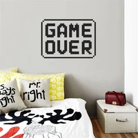 game over wall sticker decal game sticker gamer home playroom wall art decoration a00514