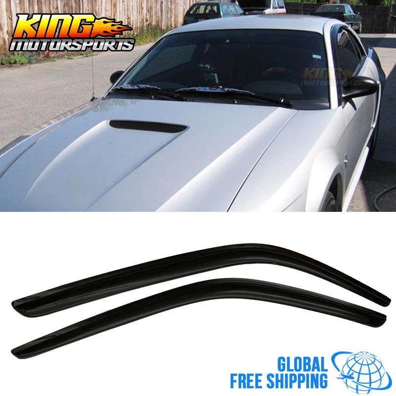 

Акриловые оконные козырьки для Ford Mustang, подходят для 94-04, 2 шт. в комплекте, глобальная бесплатная доставка