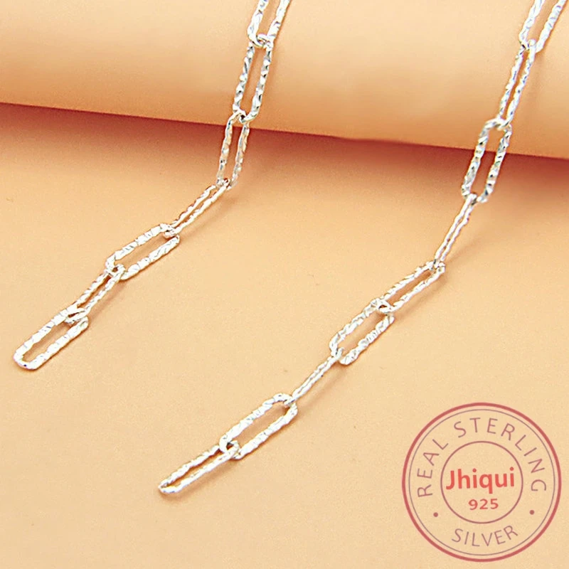 

Цепочка из серебра 925 пробы с тиснением для изготовления ювелирных изделий, 50 см/7 г