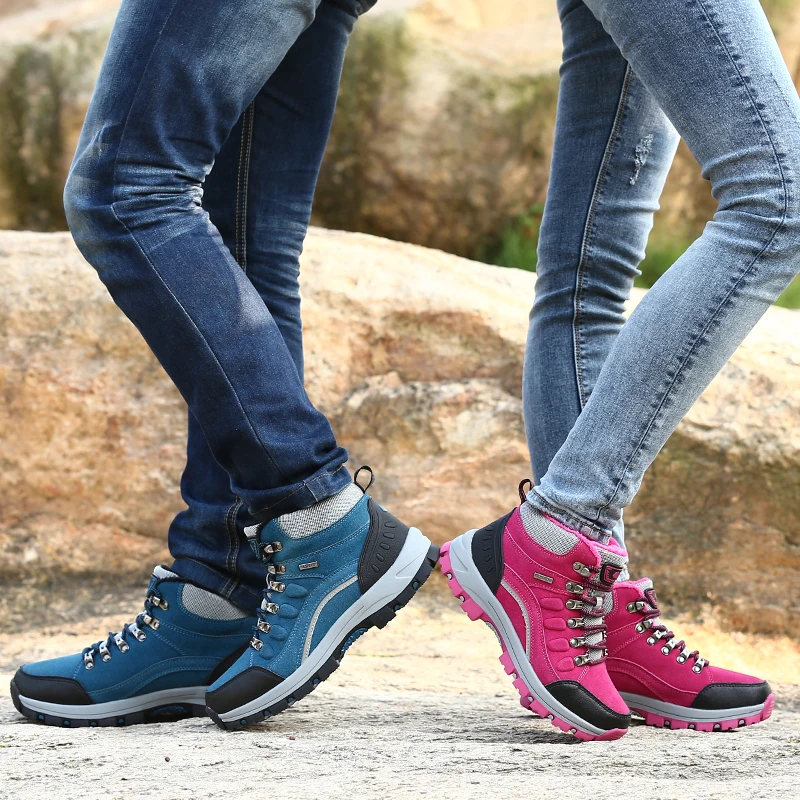 Men Women Classic Outdoor Sports Ankle Hiking Boots Unisex Climbing Trekking Shoes Couple Casual Sneakers New Hot Sale Footwear | Обувь