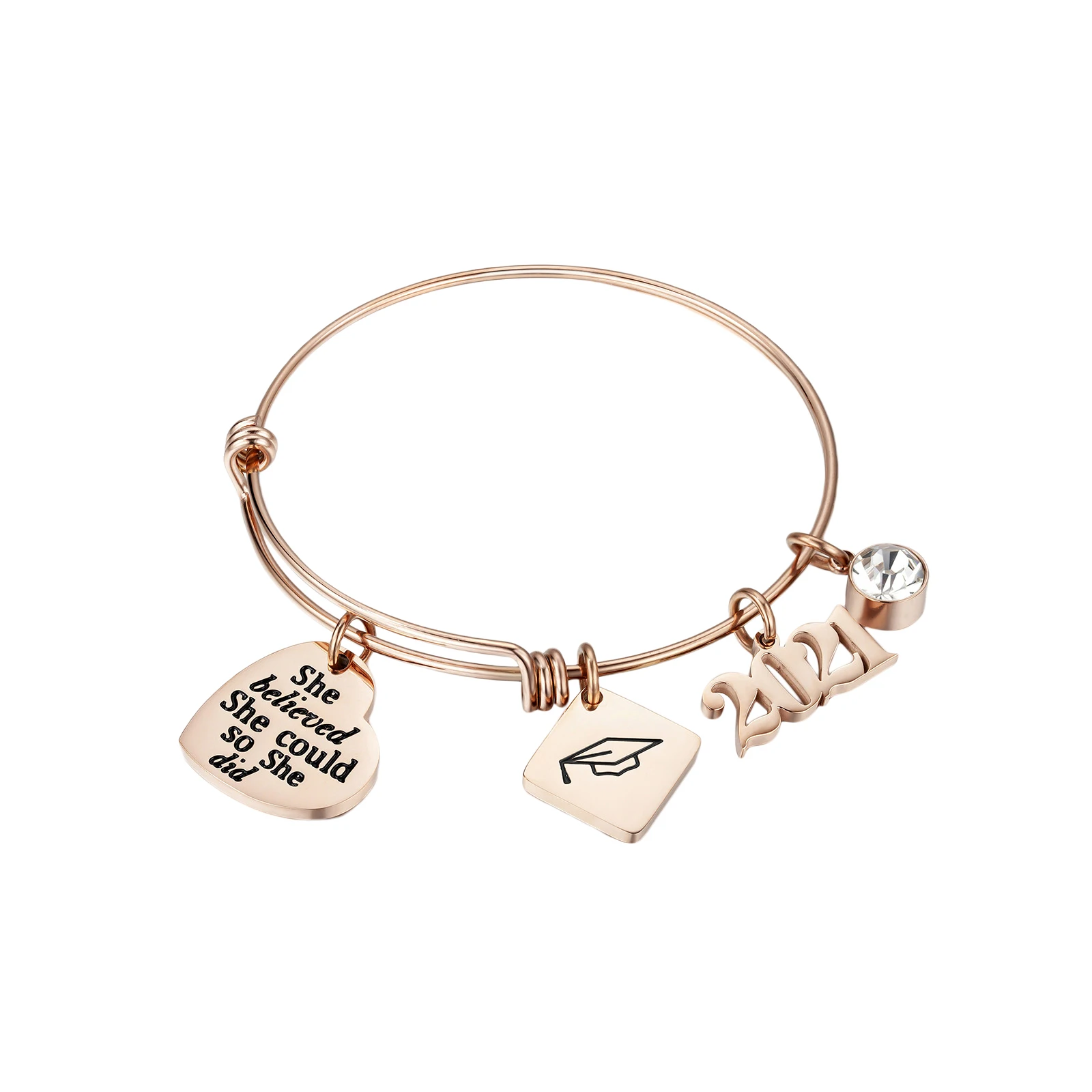 Унисекс Регулируемый браслет буквенно-цифровой кулон вдохновляющие для