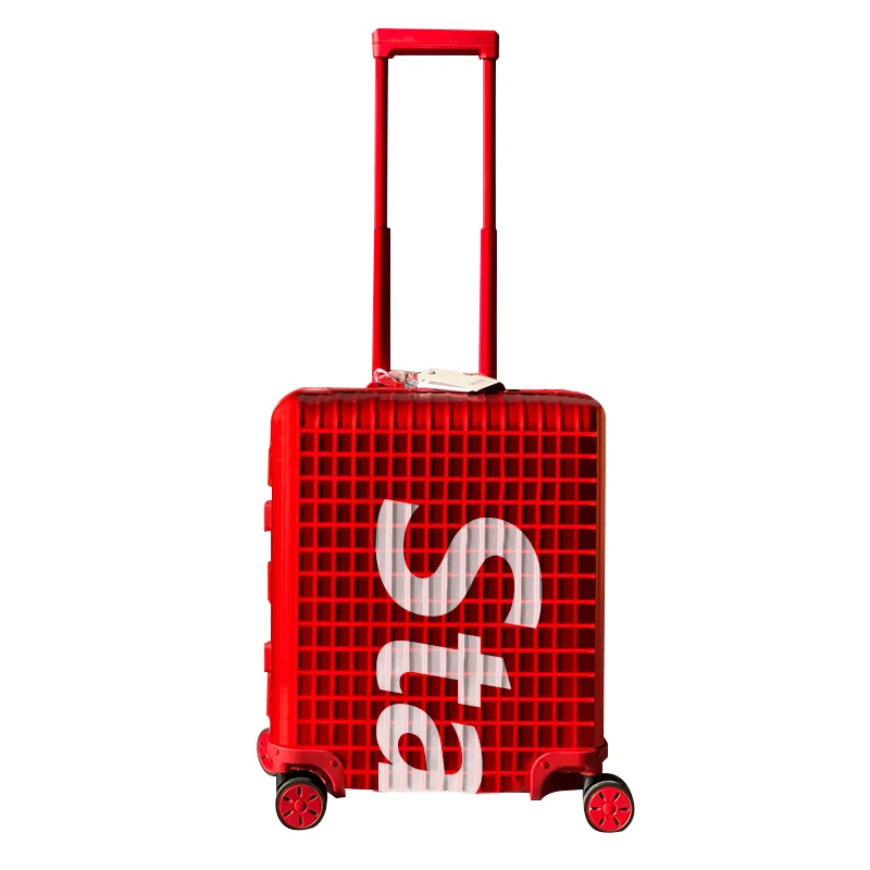 

2022new Luggage logo starbags Red Suitcase 20inch suitcase 24inch student suitcase large capacity mute caster boarding suitcase