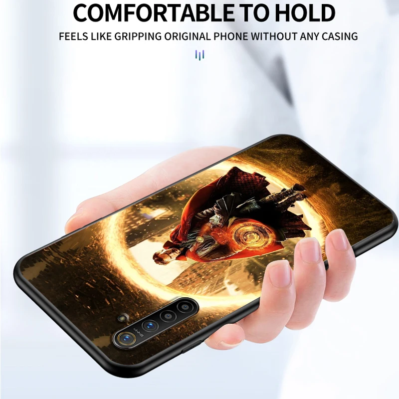 Doctor Strange Marvel hero For OPPO Realme GT Explorer Master Neo Flash Edition C21 C20 C15 C11 C3 Soft Black Phone Case | Мобильные
