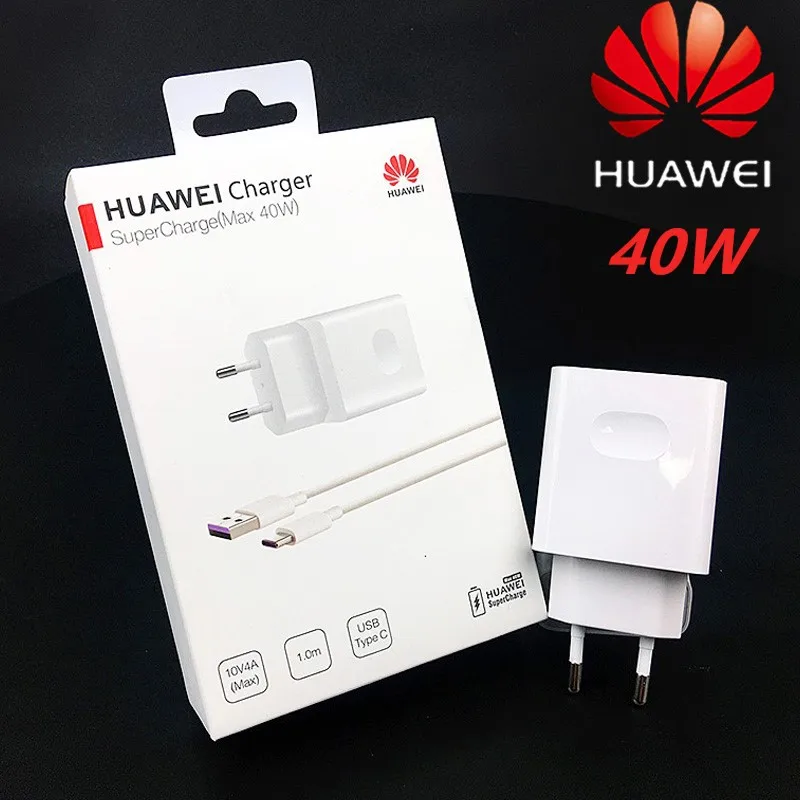 Зарядное устройство Huawei 40 Вт USB Type C 5 А для Nova 5T p10 P20 p30 Pro Honor 20 V20 10|Зарядные