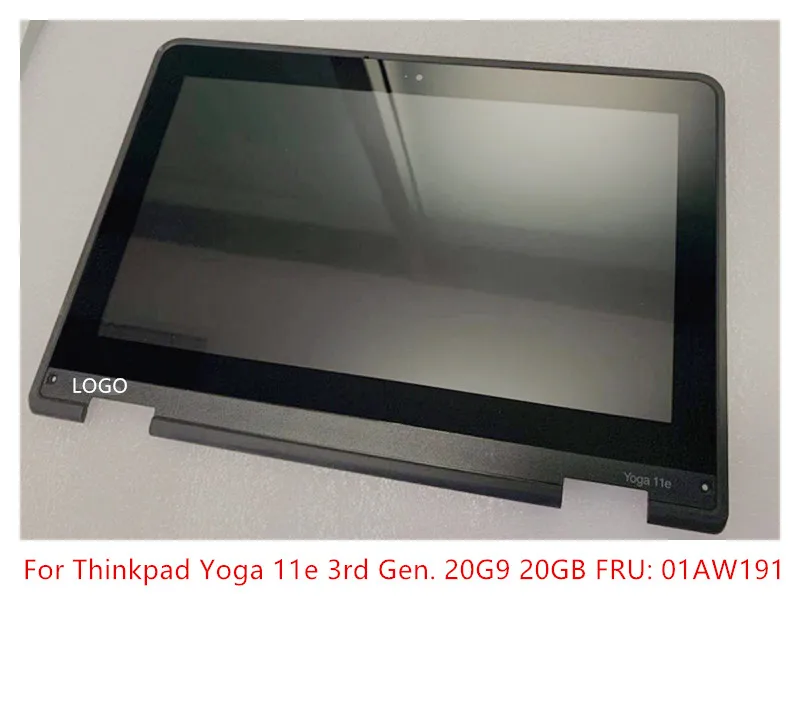 

ЖК-панель 11,6 дюйма HD 1366x768 IPS, светодиодный экран с рамкой в сборе для Lenovo Thinkpad Yoga 11e 3rd Gen. 20G9 20 Гб