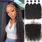 Пряпряди натуральных перуанских волнистых волос, прозрачные, на фронтальной сетке, с застежкой, 5x5 HD, 100% Кудрявые, волнистые