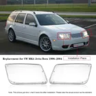 Одна пара прозрачных задних крышек фары для VW MK4 Jetta Bora 1998-2004, автомобильные аксессуары