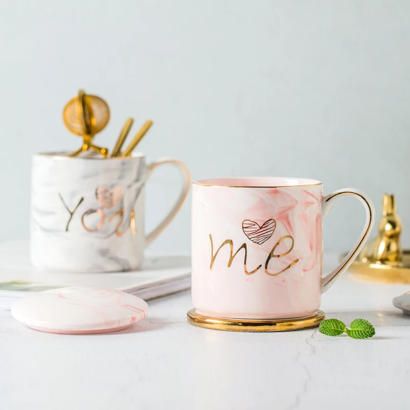 Мультяшная креативная кофейная кружка керамический маленький набор роскошная